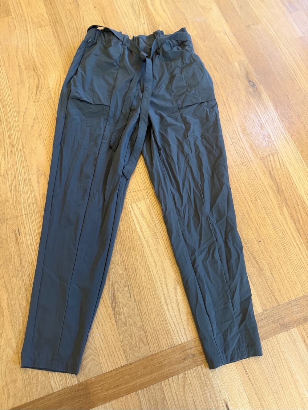 Women's Size Medium "Modern Ambition" Drawstring Chinos -Sleek Everyday Trousers